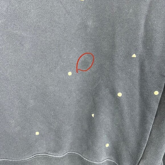 Nike SB Women's Polka Dot Sweatshirt Navy Blue SZ Large - Picture 4 of 9